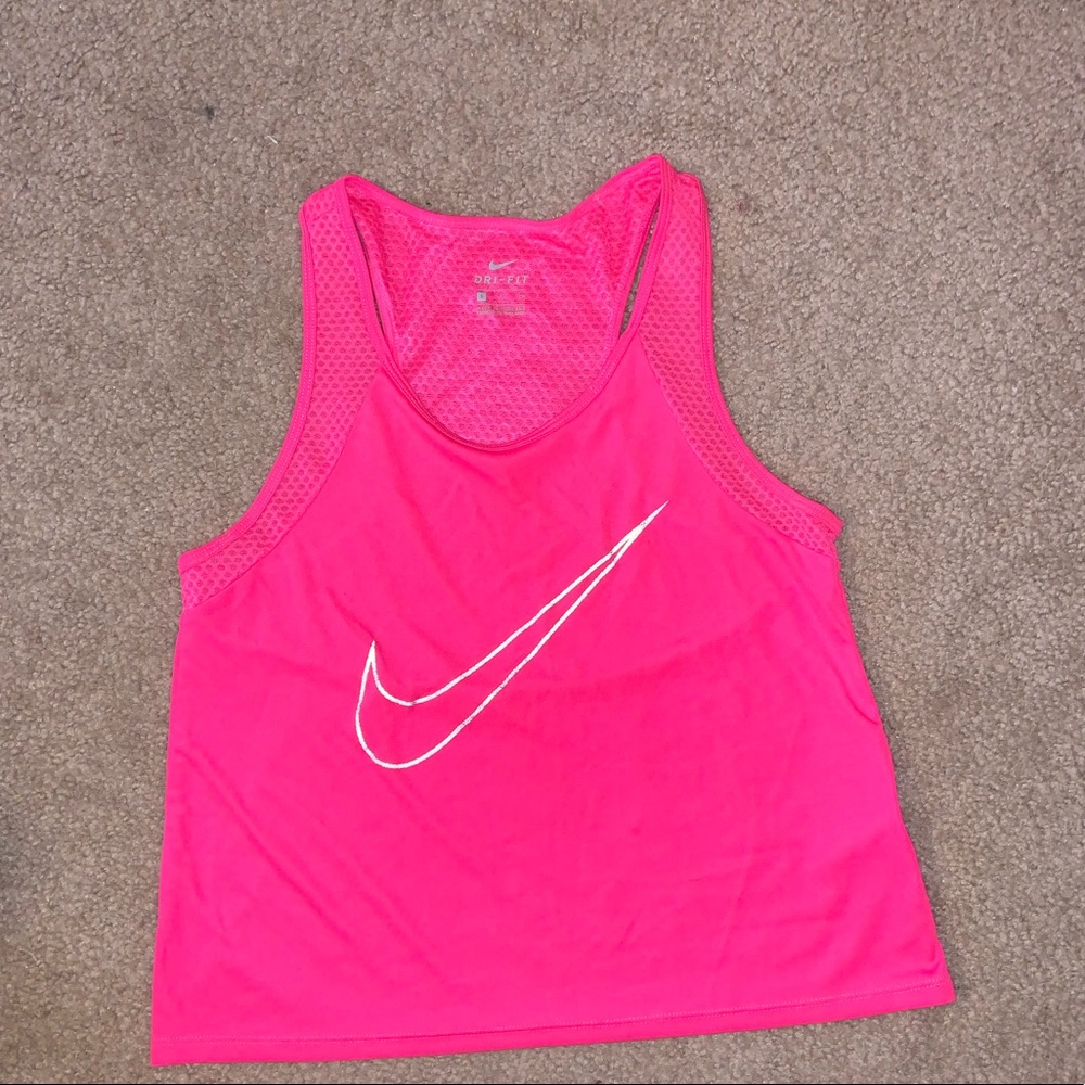 hot pink nike tank, size small